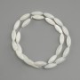 Mother-of-pearl beads "grain", diameter 15x6mm ±, length 39cm ± on a thread