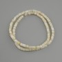 Beads of scapharca abalone shell rondelle, diameter 4×1, 5–2 mm ±, length 38 cm ± on fishing line
