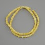 Scapharca Shell Beads Rondelle, diameter 4x1.5-2 mm +/- , length 38 cm +/- on fishing line