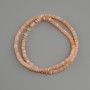 Abalone shell beads Scapharca rondelle, diameter 4×1, 5-2mm±, length 38cm± on a thread