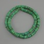 Shell beads Scapharca rondelle, diameter 6x1, 5-2mm+-, length 39cm+- on fishing line