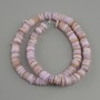 Scapharca shell beads (rondelle), diameter 8x1.5-2 mm (±), length 39 cm (±) on a thread