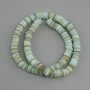 Shell beads Scapharca rondelle, diameter 8x1, 5-2mm+-, length 39cm+- on a string
