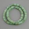 Shell beads Scapharka rondelle, diameter 8x1, 5-2 mm+-, length 38 cm+- on a string