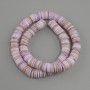 Scapharca shell beads (roundel), diameter 10x1, 5-2mm +- , length 39cm +- on a thread