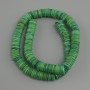 Scallop shell beads (Scapharca) rondelle, diameter 10x1.5–2 mm +/-, length 39 cm +/- on elastic thread