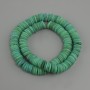 Beads made of Scapharca shell Scarpharca rondelle, diameter 10x1, 5-2mm ±, length 36cm ± on elastic cord