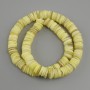 Shell beads (Scapharca) roundel, diameter 10x1, 5-2 mm +/-, length 39 cm +/- on a string