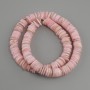Scafarca shell beads Scarafarca rondelle, diameter 10x1, 5-2mm ±, length 39cm ± on fishing line