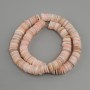Scafarka shell beads Scafarka rondelle, diameter 10x1, 5-2 mm +/- , length 37 cm +/- on a string
