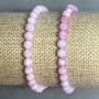 Bracelet Czech crystal faceted bead 6mm +-, length 18cm +- stretch