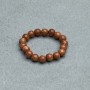 Ring Aventurine Golden Sand smooth round bead, diameter 4 mm +- stretch