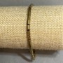 Hematite cylinder bracelet 5×3 mm ±, length 18 cm ± stretch