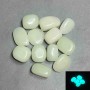 Price per 100 g! Natural stone Onyx tumbled 22-27x15-19x9-15mm (+-) packaged 100 g turquoise glow