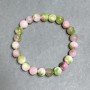 Variscite bracelet (acrylic) smooth round bead 8mm +-, length 18cm +-/− stretch