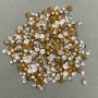 White rhinestone stones, color white, diameter 3.5 (+/-) mm, pack / 10 g (+/-)