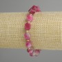 Tourmaline bracelet faceted diamond 10x9mm+- bead 3mm+-, length 18cm+- stretch
