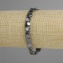 Hematite bracelet Heart, diameter 8×8 mm +/-, length 18 cm +/-, stretch