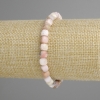 Opal bracelet faceted cube, diameter 6x6mm+-, length 18cm+- stretch