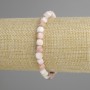 Opal bracelet faceted cube, diameter 6x6mm+-, length 18cm+- stretch