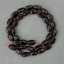 Garnet tumbled beads 12×8 mm, strand length 40 cm+