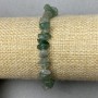 Jade chip bracelet 7-13x3-5mm +/- , length 18cm +/- stretch