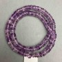 Amethyst natural gemstone beads faceted rondelle, diameter 7-7, 5x2-2, 5mm +- , length 40cm +- on a thread