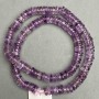 Amethyst natural beads faceted rondelle, diameter 7-7.5x2-3mm ±, length 40cm ± on a string