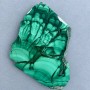 Souvenir stone plate made of natural malachite 72x68x10 mm +- weight 126 grams