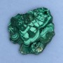 Souvenir plate made of natural malachite 77x63x10 mm ± weight 122 grams