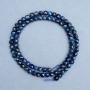 Kyanite beads faceted cubic 4.5-5x4.5-5 mm +/- length 38 cm +/- on a string