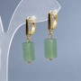 Jade Earrings cylinder, diameter 12x8mm +/- , length 30mm +/-