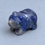 Sodalite natural stone panda souvenir figurine 40x25x22 mm+