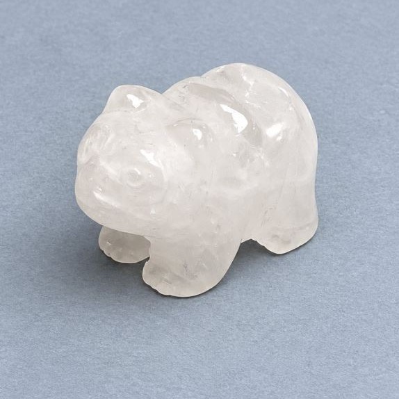 Souvenir Figurine Panda Mountain Crystal Natural Stone 40x25x22mm+