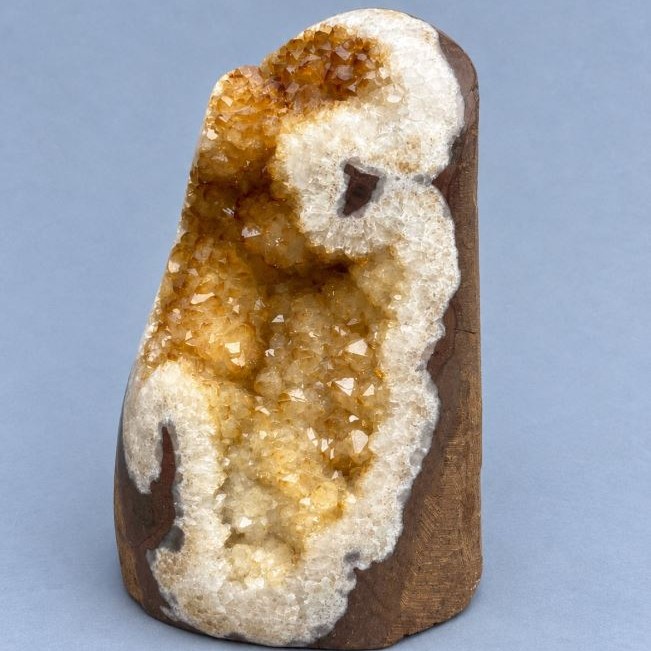 Natural stone souvenir druzy citrine, dimensions ~119x85x71 mm+- weight 906 g