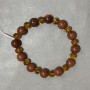 Bracelet Aventurine smooth bead 10mm+- Czech crystal faceted rondelle 8x6mm +-, length 18cm +- stretch
