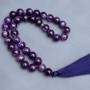 Prayer beads Amethyst 33 beads, diameter 10.5 mm