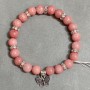 Bracelet Tourmaline smooth round bead 8mm+-, length 18cm +- stretch