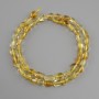 Citrine tumbled beads, diameter 6-12x5-7mm ±, length 40cm ±