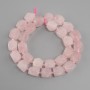 Beads Pink Quartz faceted pattern, diameter 10-12x10-10, 5mm+-, bead size 3mm+-, length 39cm+
