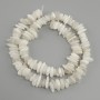 Adularia chip beads, diameter 8-17x2-4mm +/-, length 43 cm +/-