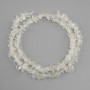 Moonstone (Adularia) tumbled chips, diameter 7-9x2-5mm ±, length 40 cm +