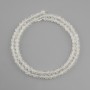 Adularia tumbled faceted cube beads, diameter 4x4 mm +/-, length 39 cm +/-