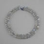 Labradorite beads smooth round bead, diameter 4mm +/-, length 39cm +/-
