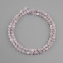 Kunzite beads faceted cube, diameter 4x4 mm +/-, length 38 cm +/-
