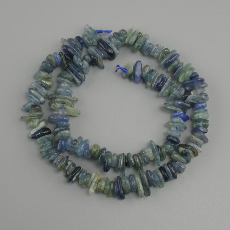 Kyanite Chips Beads, diameter 7-13x2-3, 5mm+- , length 40cm+