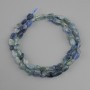 Kyanite Tumbled Beads, diameter 7-10x6-7.5 mm ±, length 39 cm+