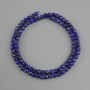 Lapis Lazuli Natural Stone Faceted Cube Beads, 4x4mm +/- diameter, 38cm+ length
