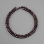 Garnet Natural Stone Faceted Rondelle Beads, 4x3 mm +/- Diameter, 39 cm+ Strand