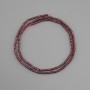 Garnet beads natural stone faceted rondelle, size 2x1.5 mm (approx.), length 40 cm+